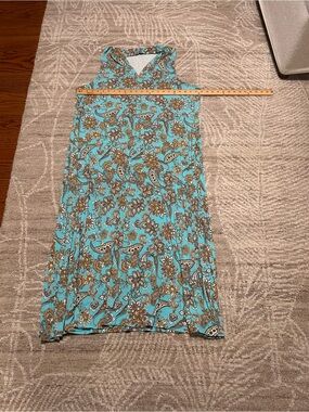 Soft Surroundings Turquoise Paisley Maxi Dress